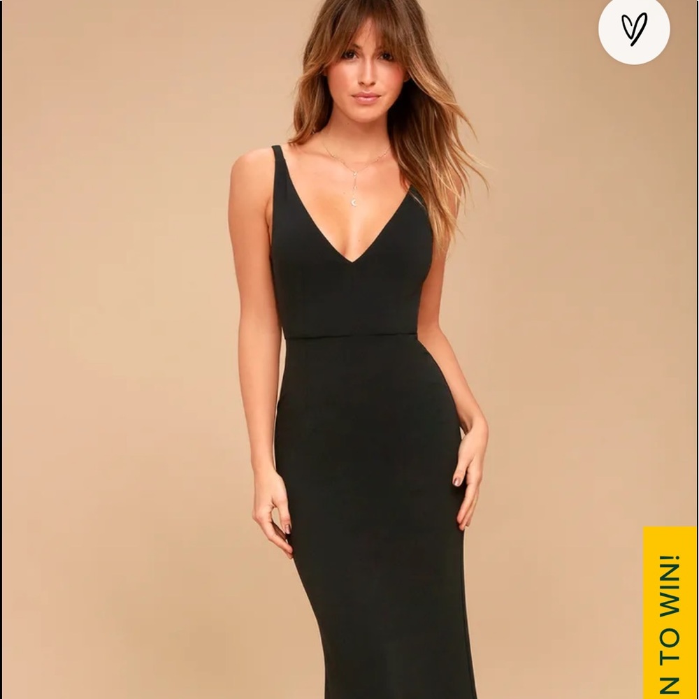 Lulu’s Melora Black Sleeveless Maxi Dress